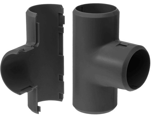 Тройник разборный ПВХ Промрукав Д=16 IP40 черный фото Тройник разборный ПВХ Промрукав Д=16 IP40 черный картинка